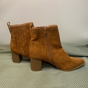 Maurice’s faux suede booties